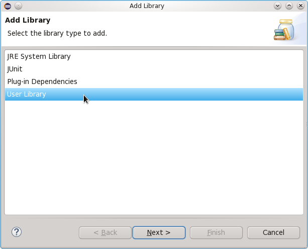 Choose to add a User Library.