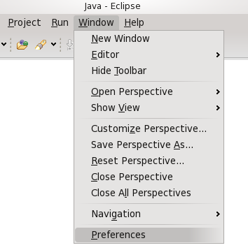 Open the Preferences window from the menu tool.